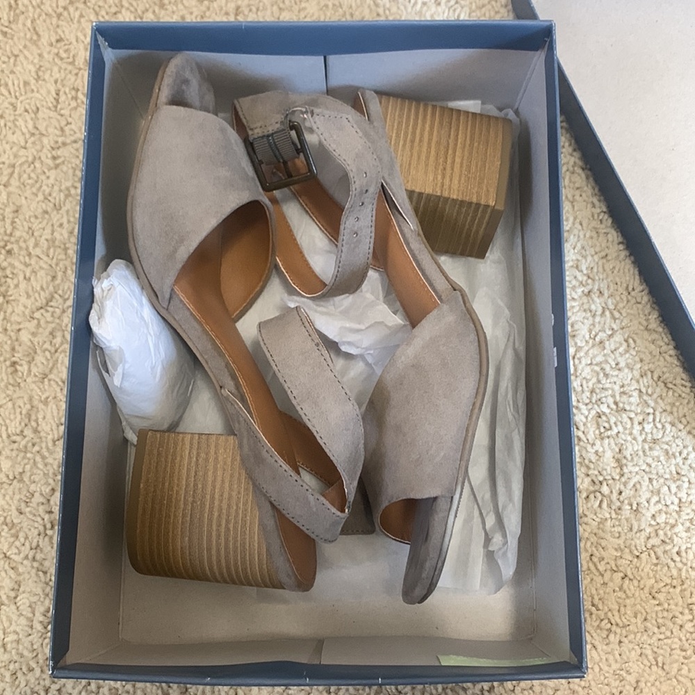 Taupe Sandel Heels